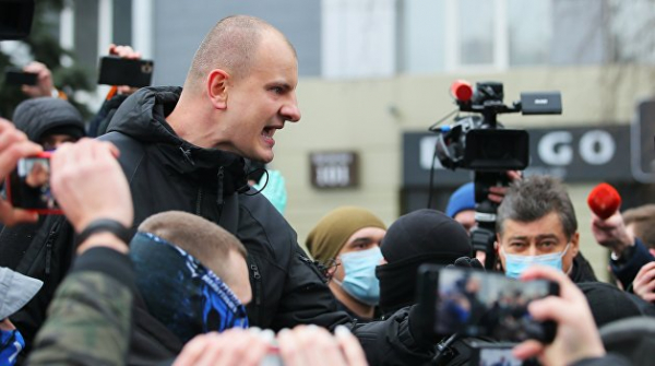 &laquo;Данке шён за Северный поток&raquo;: украинские неонацисты собирают митинг у посольства Германии