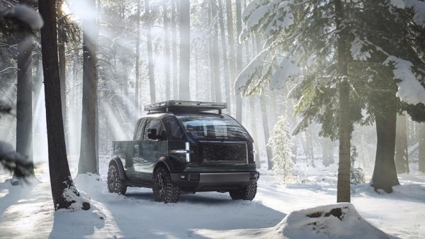 
						Canoo Electric Truck: конкурент Tesla Cybertruck и Hummer EV с необычным дизайном и модульной конструкцией
					