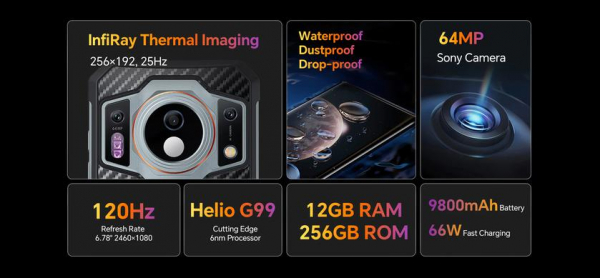 
							OUKITEL WP21 Ultra &ndash; защищённый смартфон с Helio G99, 9800 мА*ч, тепловизором и камерой ночного видения
						
