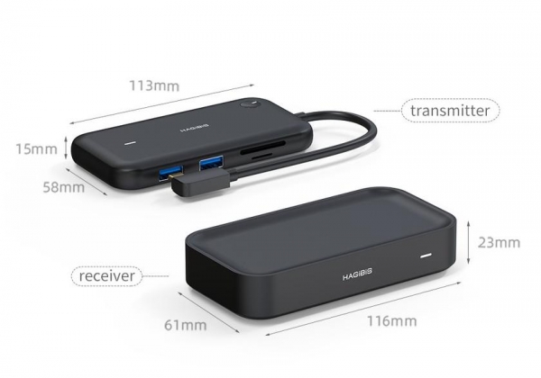 Hagibis WLD15G: комплект для беспроводного HDMI/VGA-подключения гаджетов с USB-C
Hagibis WLD15G: комплект для беспроводного HDMI/VGA-подключения гаджетов с USB-C