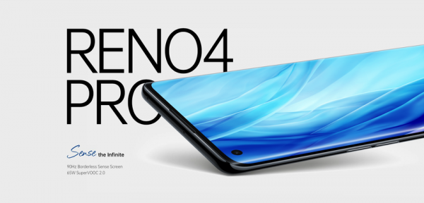 OPPO Reno4 Pro представлен на глобальном рынке: AMOLED-дисплей на 90 Гц, чип Snapdragon 720G, квадро-камера и ценник в $468
OPPO Reno4 Pro представлен на глобальном рынке: AMOLED-дисплей на 90 Гц, чип Snapdragon 720G, квадро-камера и ценник в $468