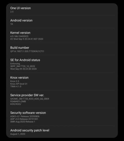 
						Samsung выпустил обновление One UI 2.5 для планшета Galaxy Tab S5e
					