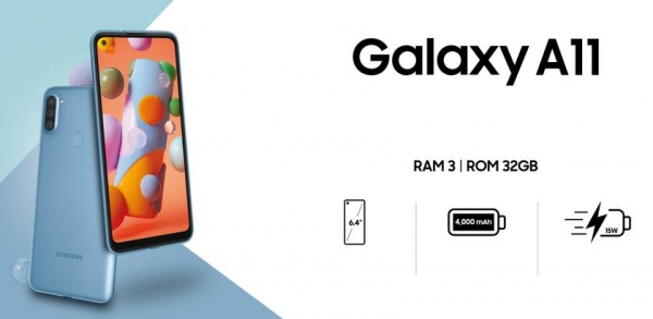 Samsung раскрыла ценник бюджетного смартфона Galaxy A11 с «дырявым» дисплеем и тройной камерой
Samsung раскрыла ценник бюджетного смартфона Galaxy A11 с «дырявым» дисплеем и тройной камерой