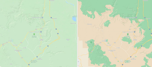 
						Google Maps c обновлением получат более детальную информацию улиц и новые цвета карт
					