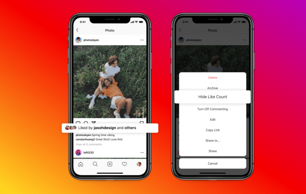 Instagram разрешил всем пользователям скрывать лайки Instagram разрешил всем пользователям скрывать лайки