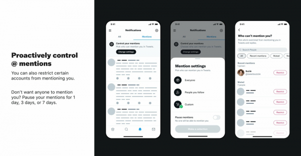 Twitter разрешит пользователям блокировать упоминания о себе