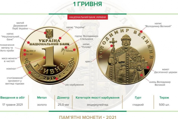 В Украине появилась золотая гривна В Украине появилась золотая гривна